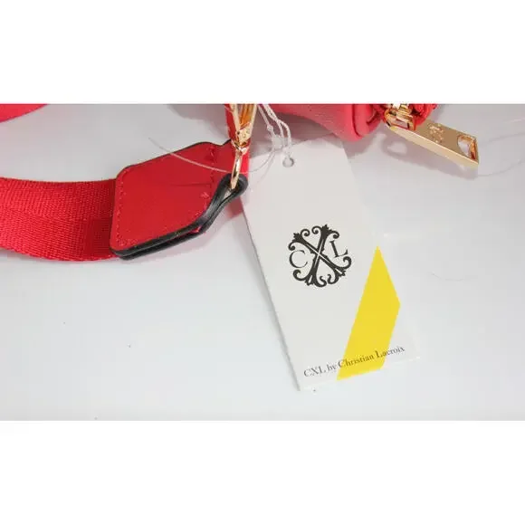 CXL by Christian Lacroix Eve Pebble Camera w Detachable Mini Zip Red Retail $88 - Picture 11 of 15